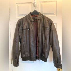 Vintage Pierre Cardin Genuine Leather Jacket with Zippers